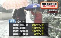 関東で大雪