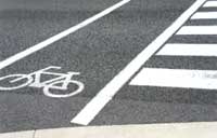 自転車横断帯が減少